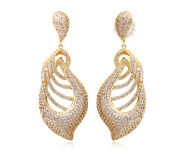 Vogue Crafts and Designs Pvt. Ltd. manufactures Fancy Gold and Diamond Earrings at wholesale price.